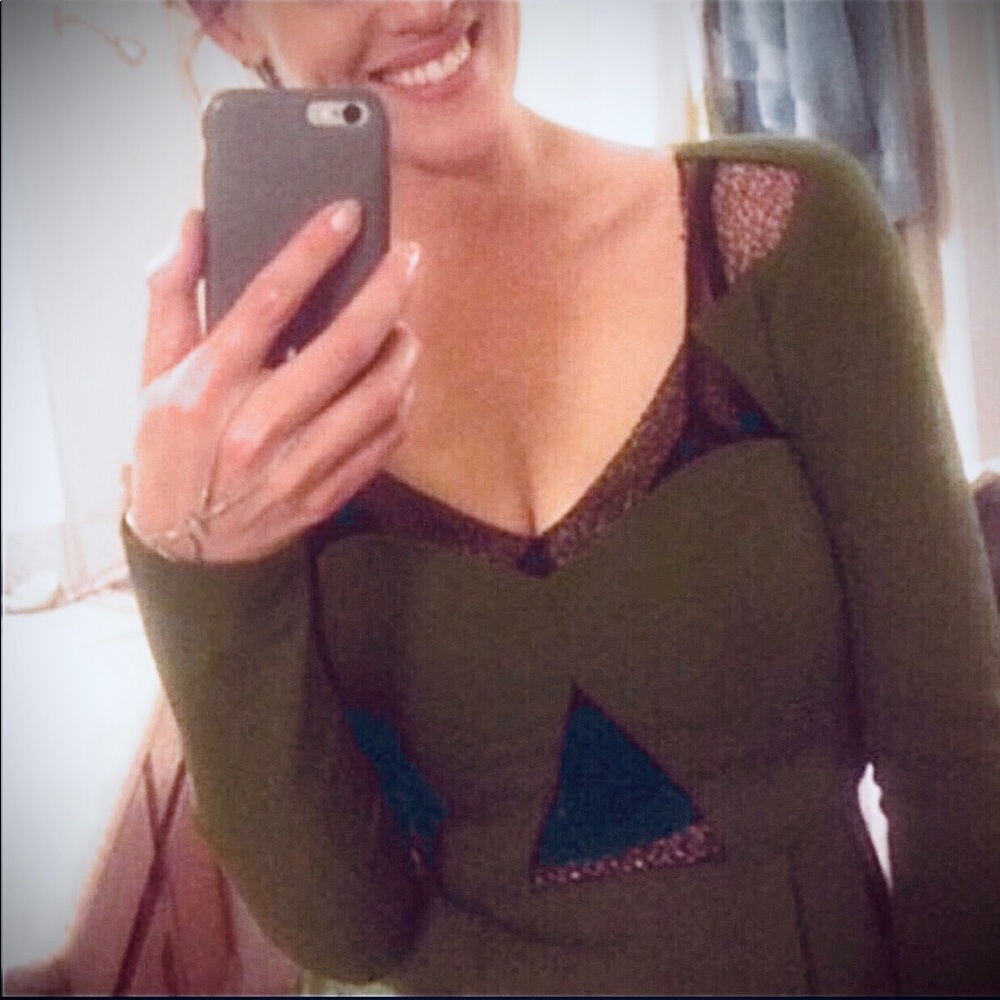 HOST PICK🎉Nanette Lepore NWT Edgy👗w/ Mesh Cutout